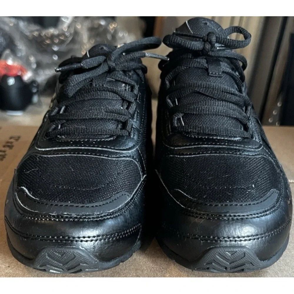 PUMA Respin Men's Size 9.5 Lace Up Triple Black Sneakers Casual Shoes 382724-04